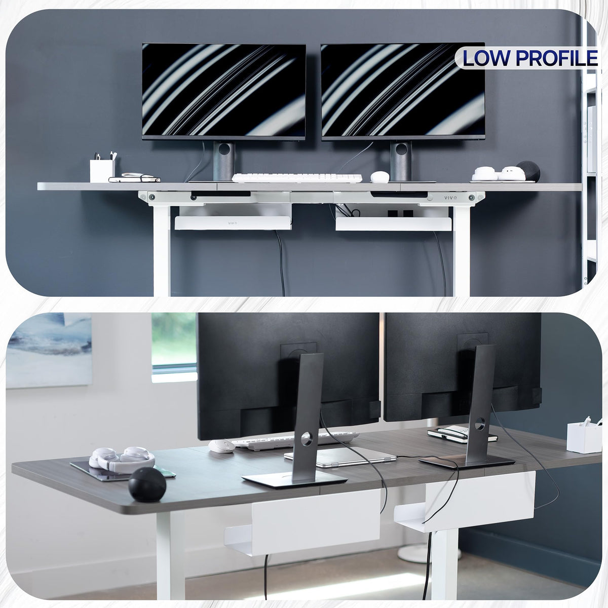 VIVO tray scale next to ruler demonstrates 17-inch capacity and fit