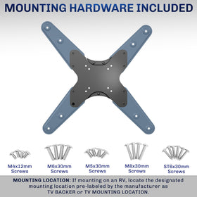 VIVO TV swivel demonstration showing 180° movement for optimal viewing angles benefit