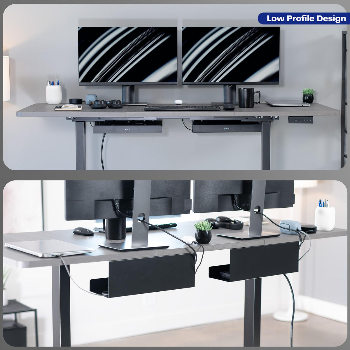 VIVO two trays side by side showing extra capacity and zone organization benefit