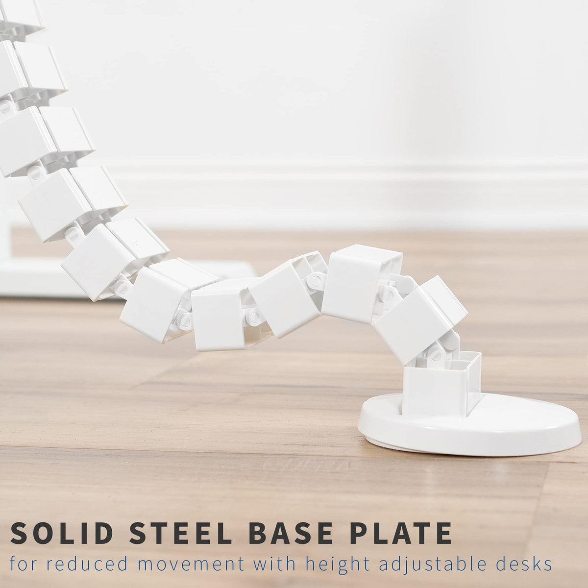 VIVO vertebrae steel base plate displayed for stable floor anchoring