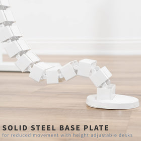 VIVO vertebrae steel base plate displayed for stable floor anchoring