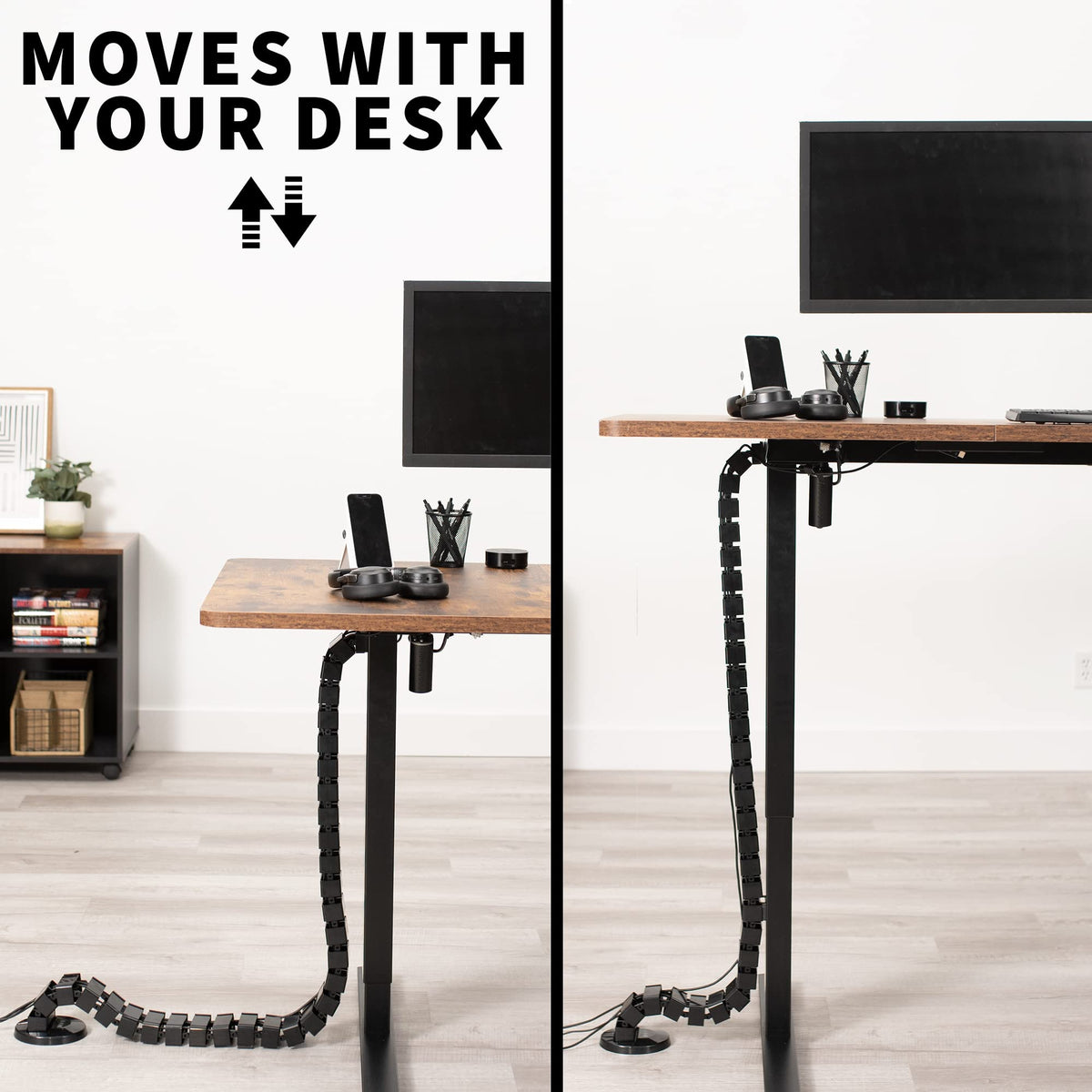 VIVO desk-mounted installation proving easy tool-free setup