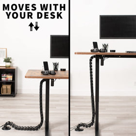 VIVO desk-mounted installation proving easy tool-free setup