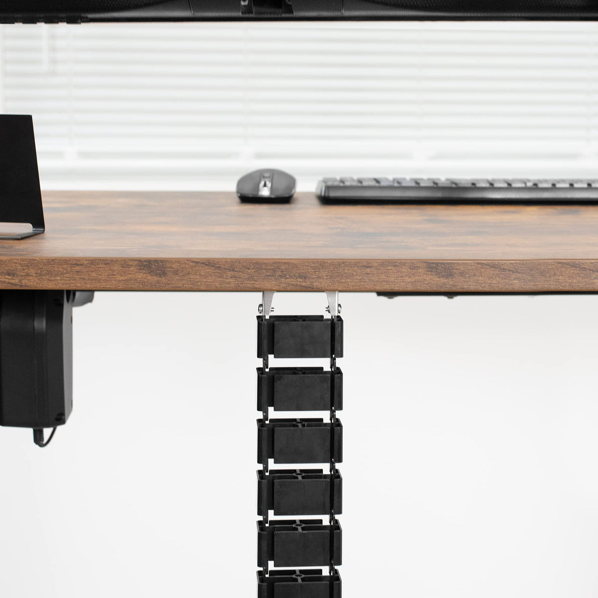 VIVO Vertebrae top-hook installation attaches under the desk neatly