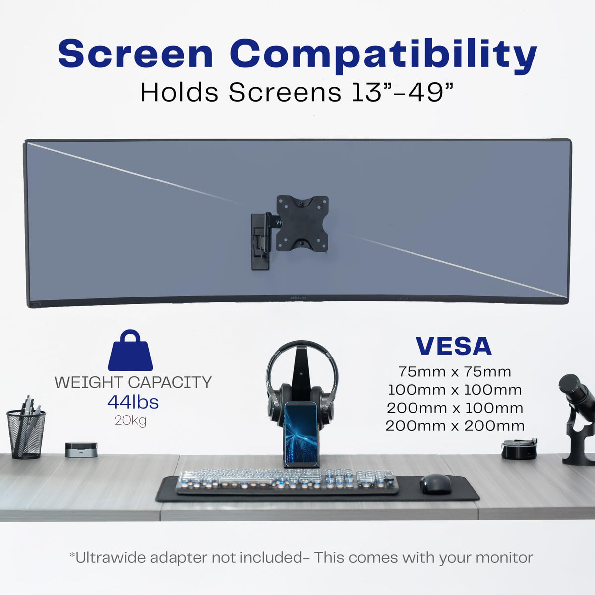 VIVO demonstrating tilt adjustment to reduce glare and optimize viewing comfort