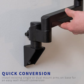 Easy installation with included hardware speeds up wall-mount setup.