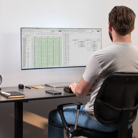 Compact, hidden cable-friendly design keeps workspace tidy.