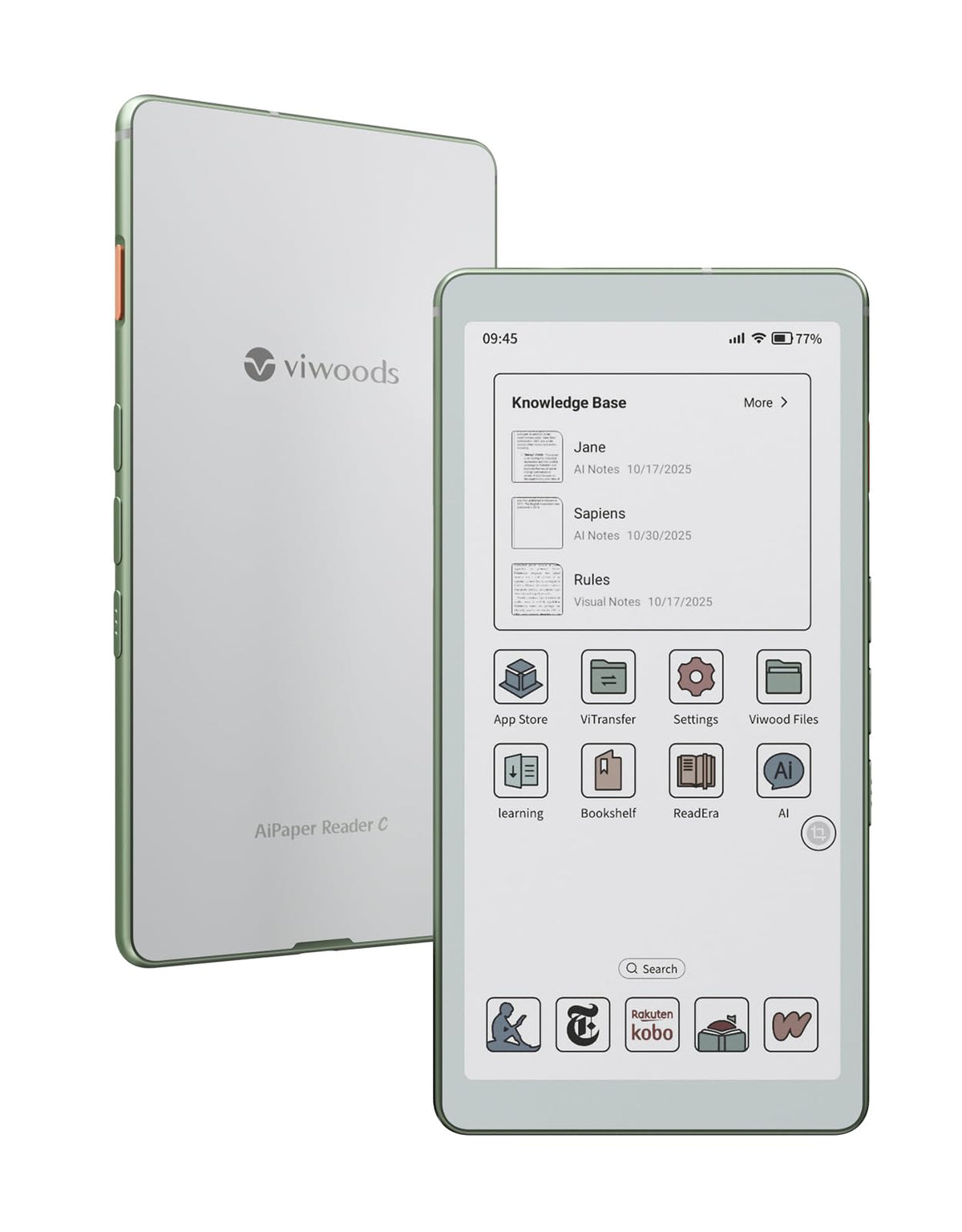 VIWOODS AiPaper Reader C color display delivers vibrant visuals for comics and magazines on the go