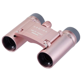 Vixen Optics Opera Glass pink front view highlighting compact travel-friendly design
