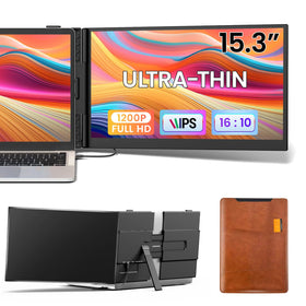 Vixtan laptop screen extender shows ultra-slim design for travel setup