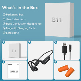 viyawise B11 held in hand for size and lightweight 28g portability