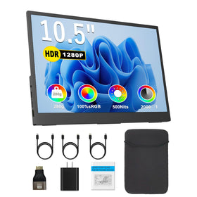 Viyivwine portable monitor front view showcases compact design for on-the-go productivity.