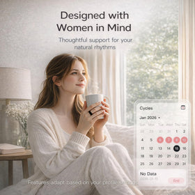 VIYONA ring charging dock showing easy magnetic recharge benefit