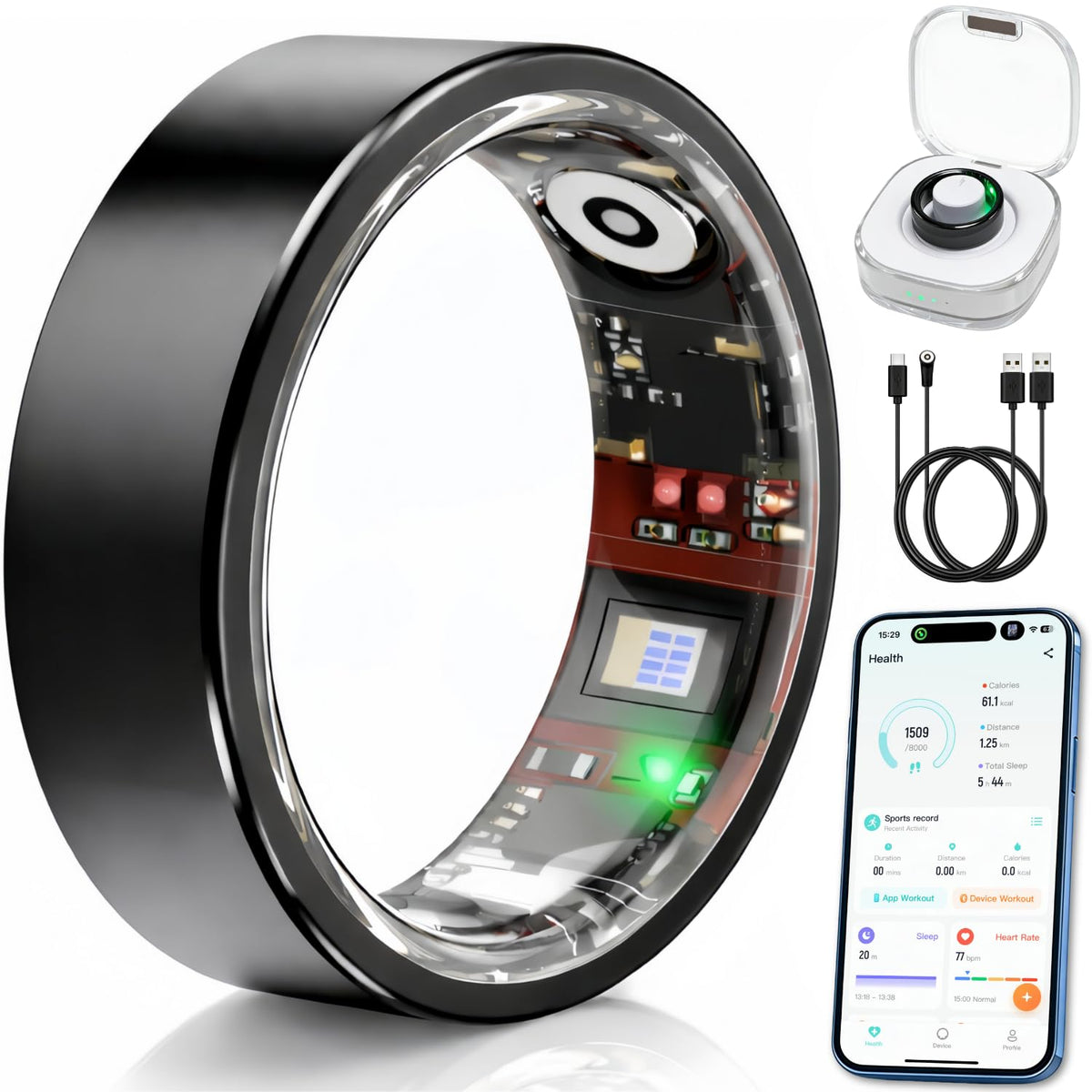 VIYONA ring front profile showing sleek design and comfortable fit