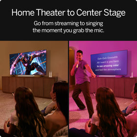 VIZIO MicMe HDMI-eARC connection enables TV control and seamless audio.