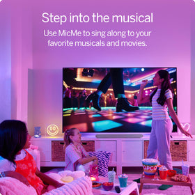 VIZIO MicMe Bluetooth streaming simplifies music and karaoke app use.