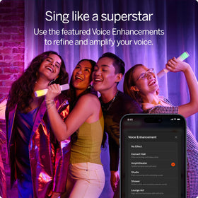 VIZIO MicMe 6 Voice Enhancements tailor vocal effects.