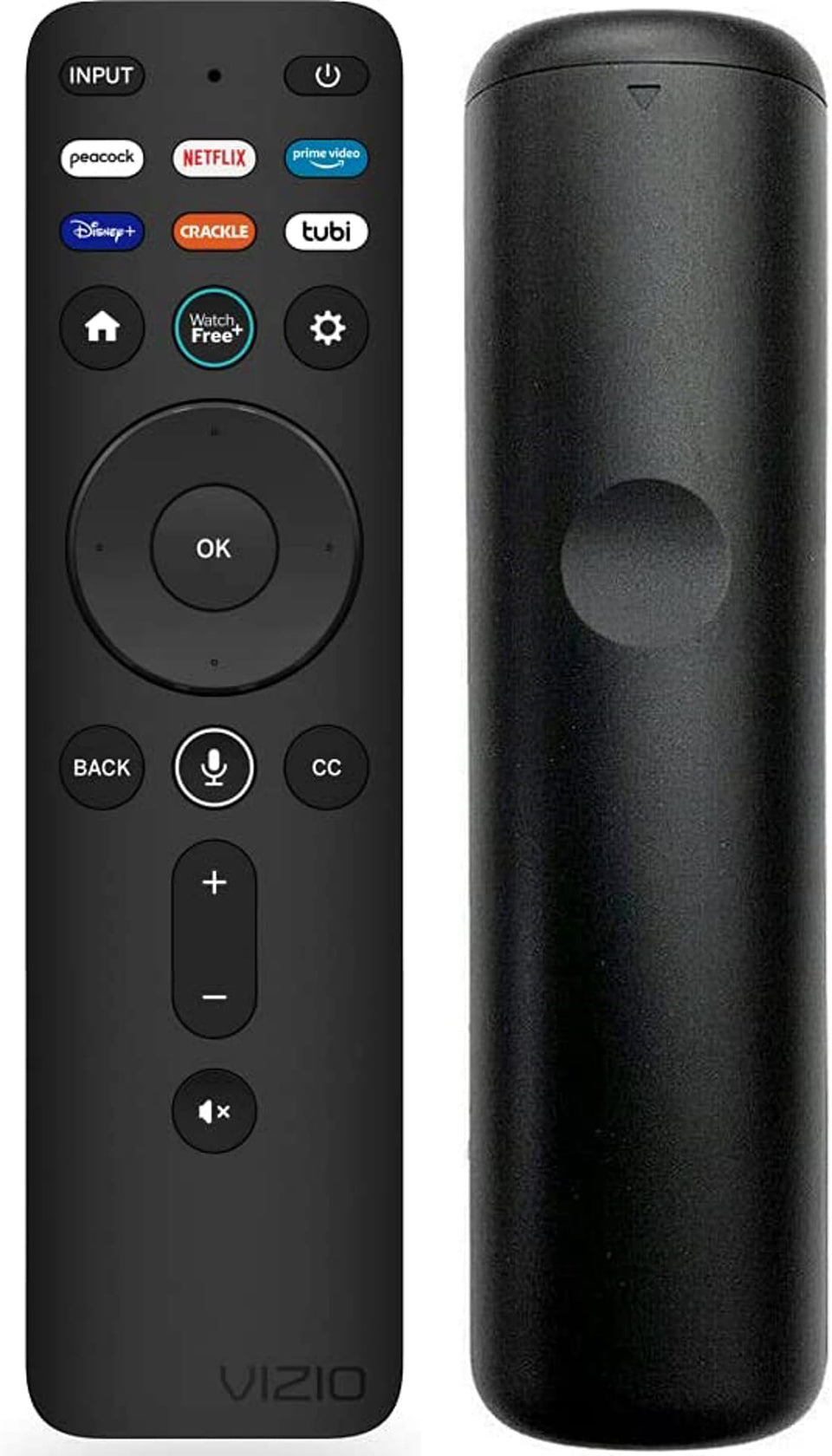 VIZIO XRT260 remote front view for easy replacement, no programming