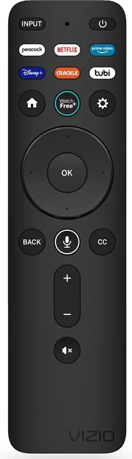 VIZIO XRT260 remote in hand, ergonomic grip