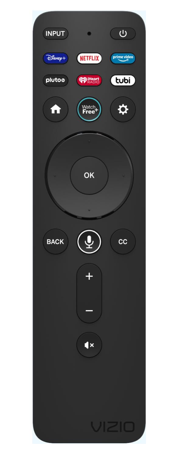 VIZIO XRT260 voice remote with push to talk button for quick content search.