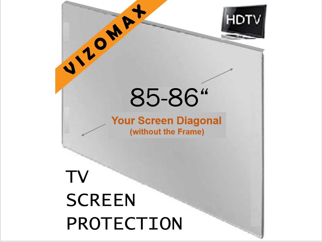 Vizomax 85-86 inch TV protector enables easy application and secure protection.