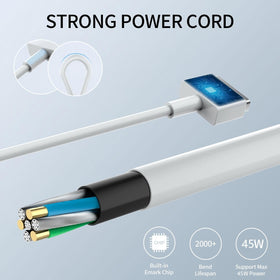 6-foot DC power cable for flexible positioning