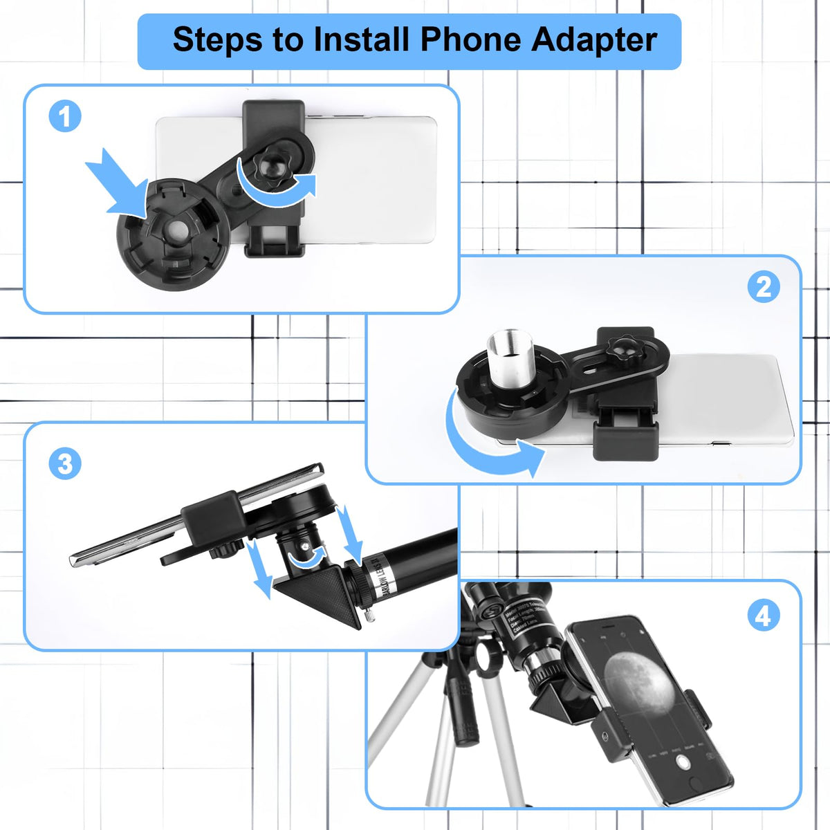 VJJB telescope held in hand to show compact scale and travel convenience