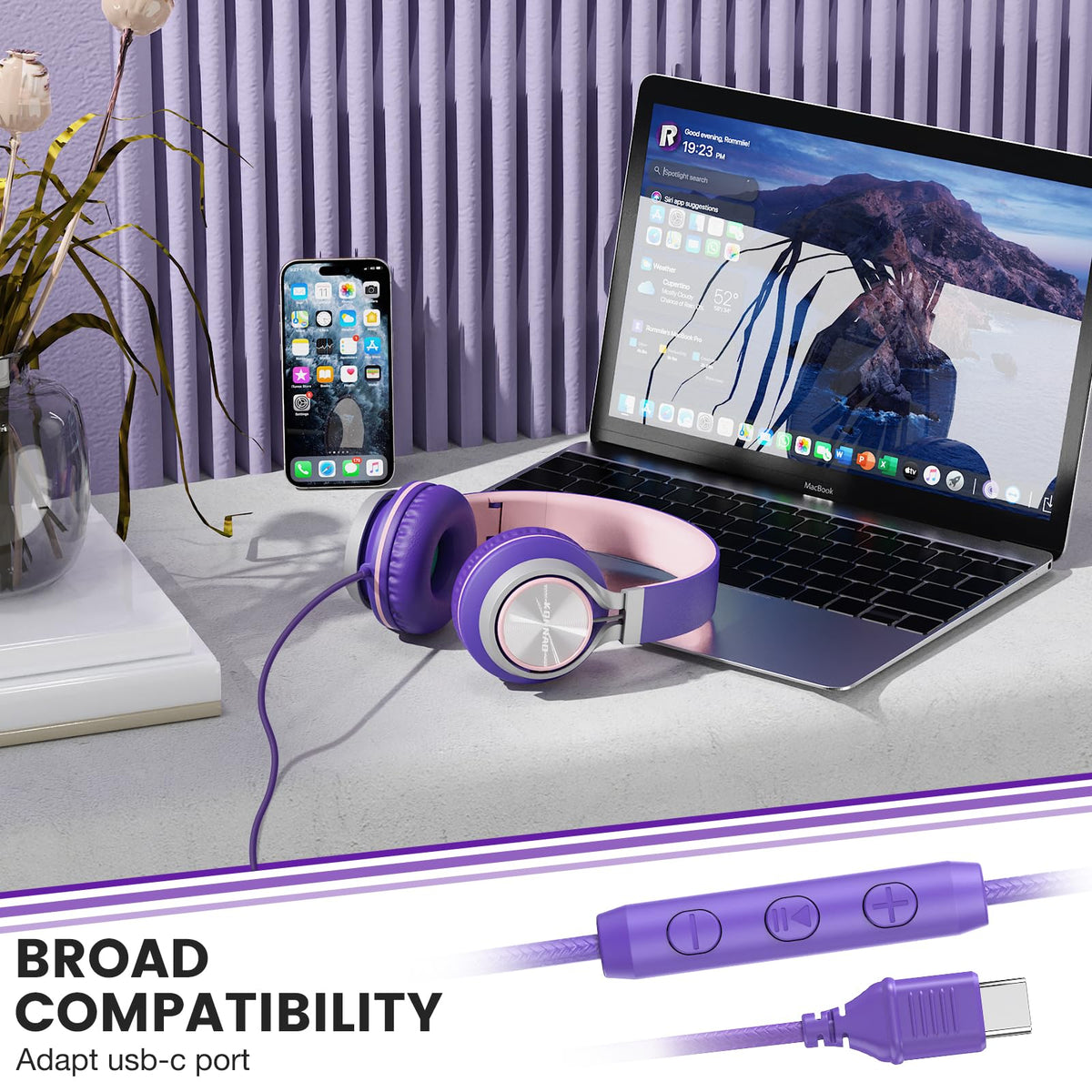 VkingMoR BH118AP comfortable over-ear cushions for extended listening