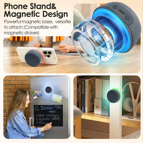 VkingMoR magnetic base attached to fridge for hands-free placement