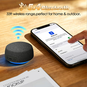 VkingMoR mounted on TV side showing enhanced dialogue clarity and easy placement