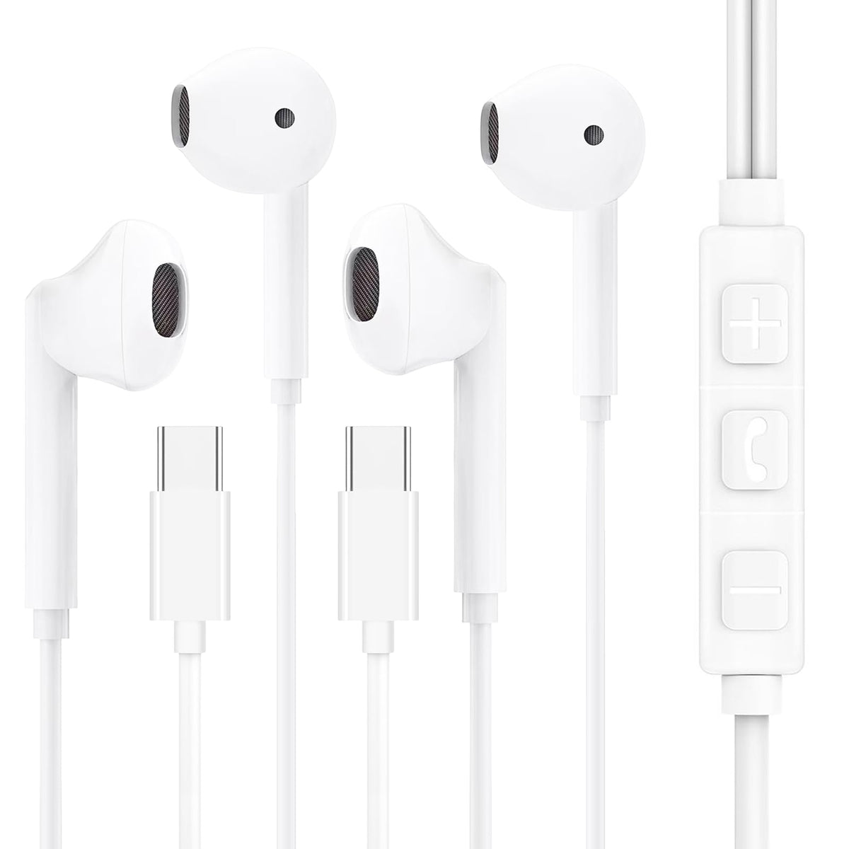 Vkozlm USB-C headphones for iPhone with reliable wired audio and inline controls.