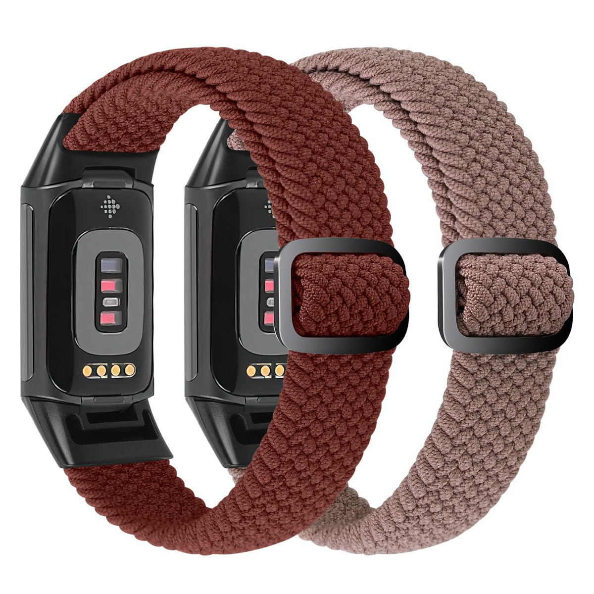 Close-up of stainless steel buckle on VNDAPT Charge bands.