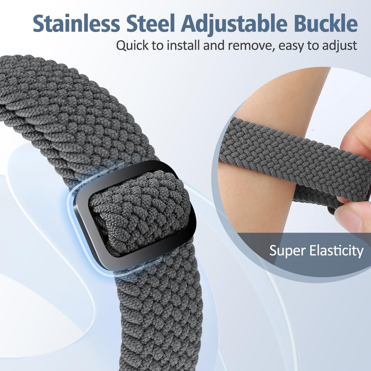 VNDAPT compatibility-focused elastic band for Fitbit Charge 5/6 models