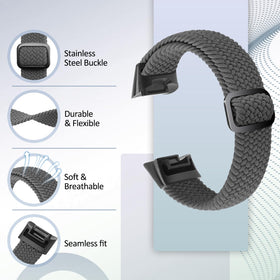 Close-up of VNDAPT Charge 6 band buckle showing easy adjustability