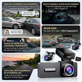 VNV compact design keeps a discreet windshield presence.