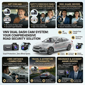 VNV G-sensor locks important footage on impact.