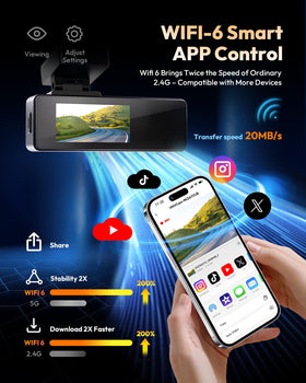 VNV front camera with WDR night vision for dark commutes.