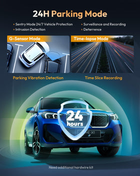 VNV dash cam with built-in WiFi and app control.