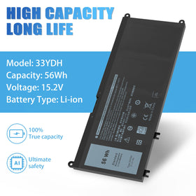 VNYUNQWE 33YDH battery front view for quick compatibility checks