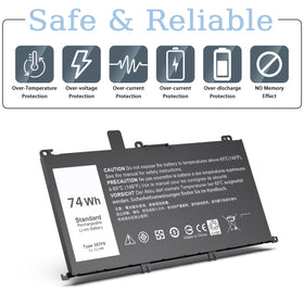 VNYUNQWE 71JF4 battery; compatible option for multiple Inspiron models, easy swap.