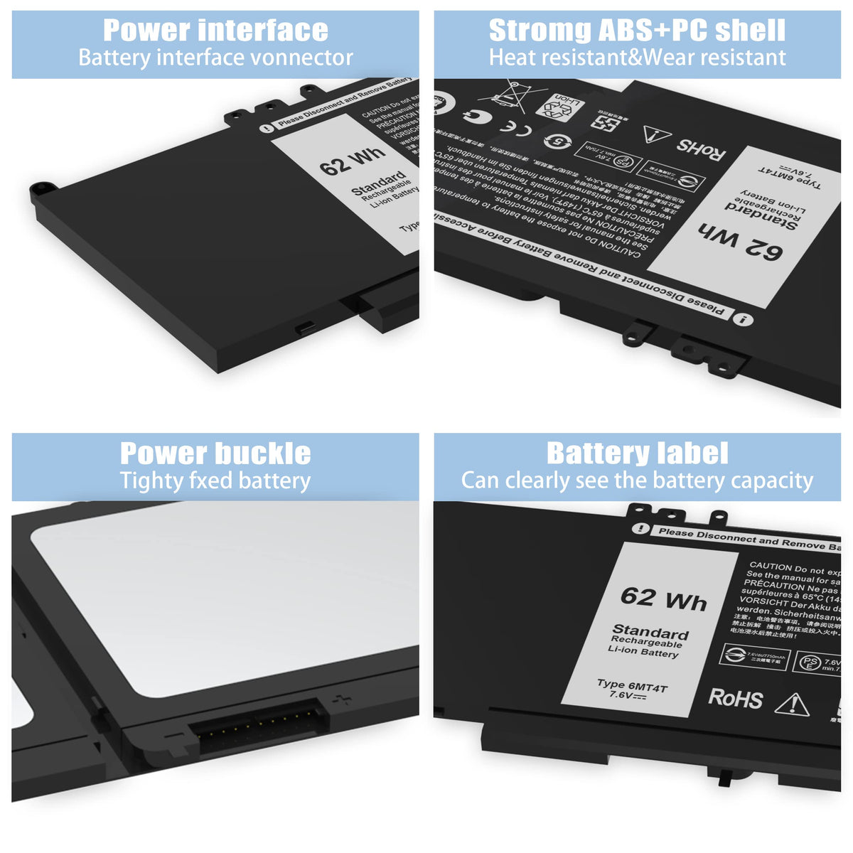 VNYUNQWE connector detail highlighting secure contact and reliable power transfer