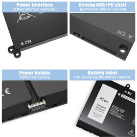 VNYUNQWE battery with included screwdrivers and instructions for easy install