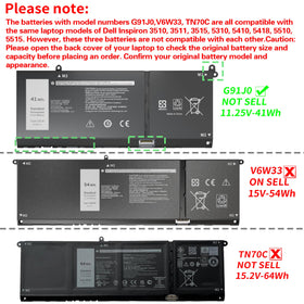 VNYUNQWE underside label close-up showing model and compatibility details