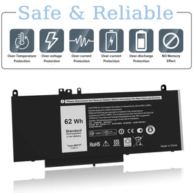 VNYUNQWE battery installed in a Dell Latitude E5470 demonstrating easy swap benefit