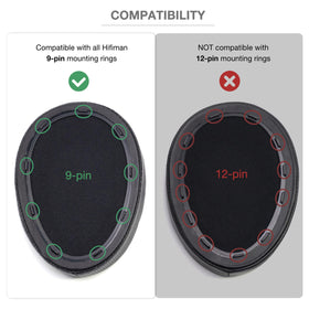 Voarmaks memory foam inner ring fenestration detail; improves sound reflection