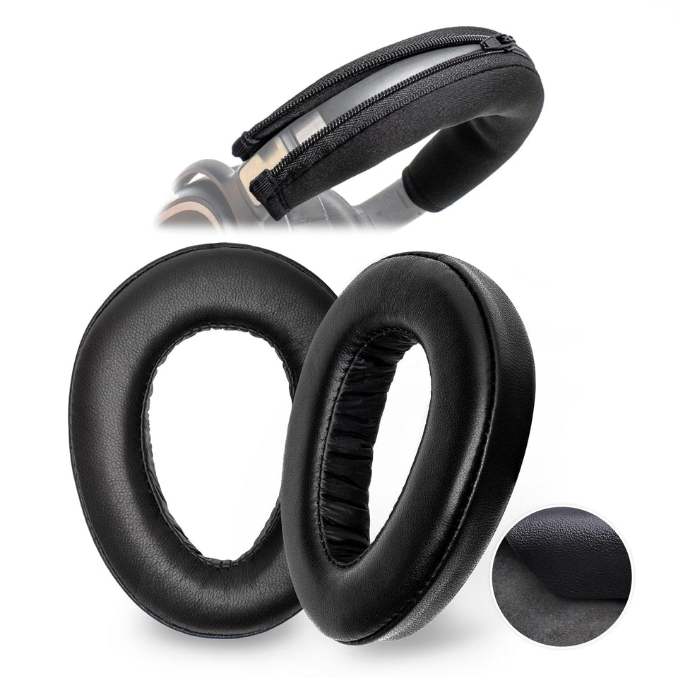 Voarmaks lambskin ear pads close-up for PXC480 – breathable comfort