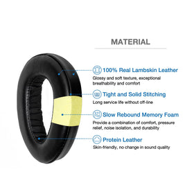 Voarmaks headband protective cover on Sennheiser headphones reduces wear