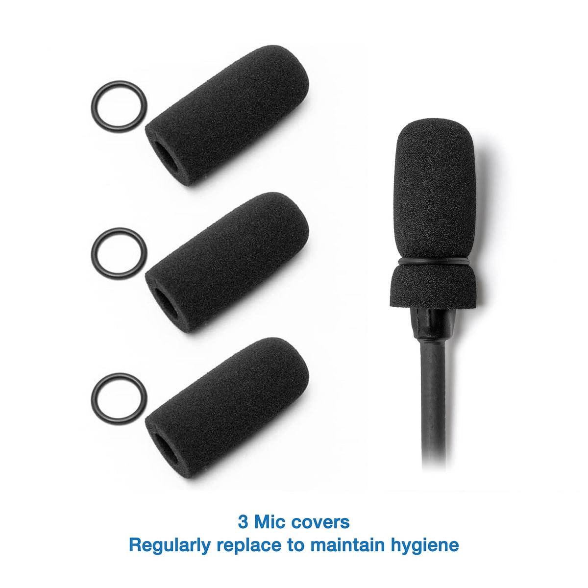 Voarmaks Renew Kit microphone windscreens improve voice clarity and reduce wind noise.