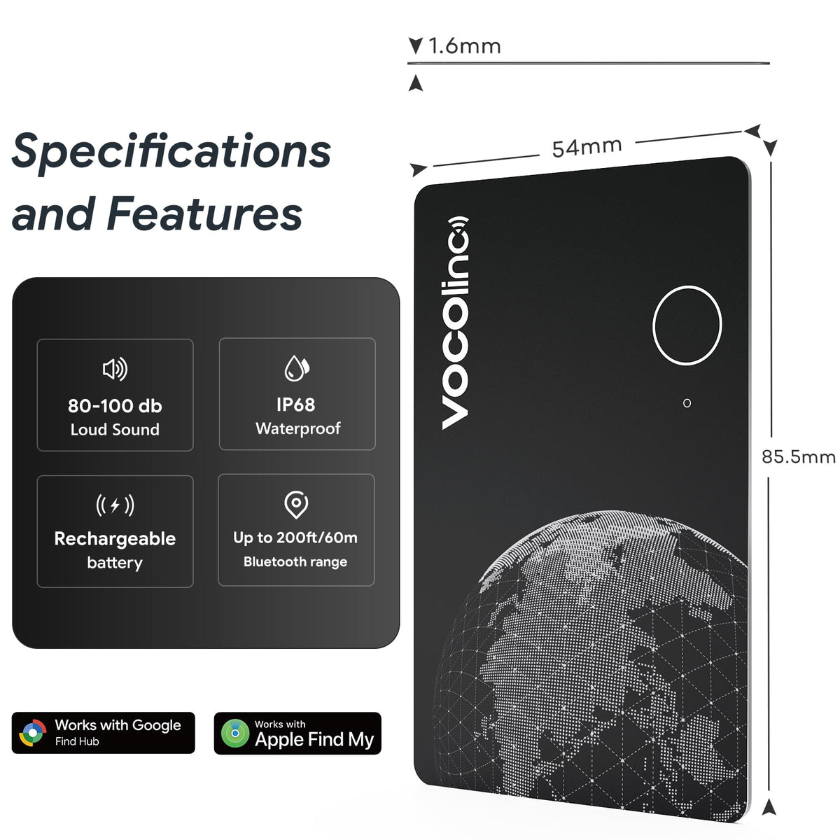 VOCOlinc app map screenshot showing global network location benefit