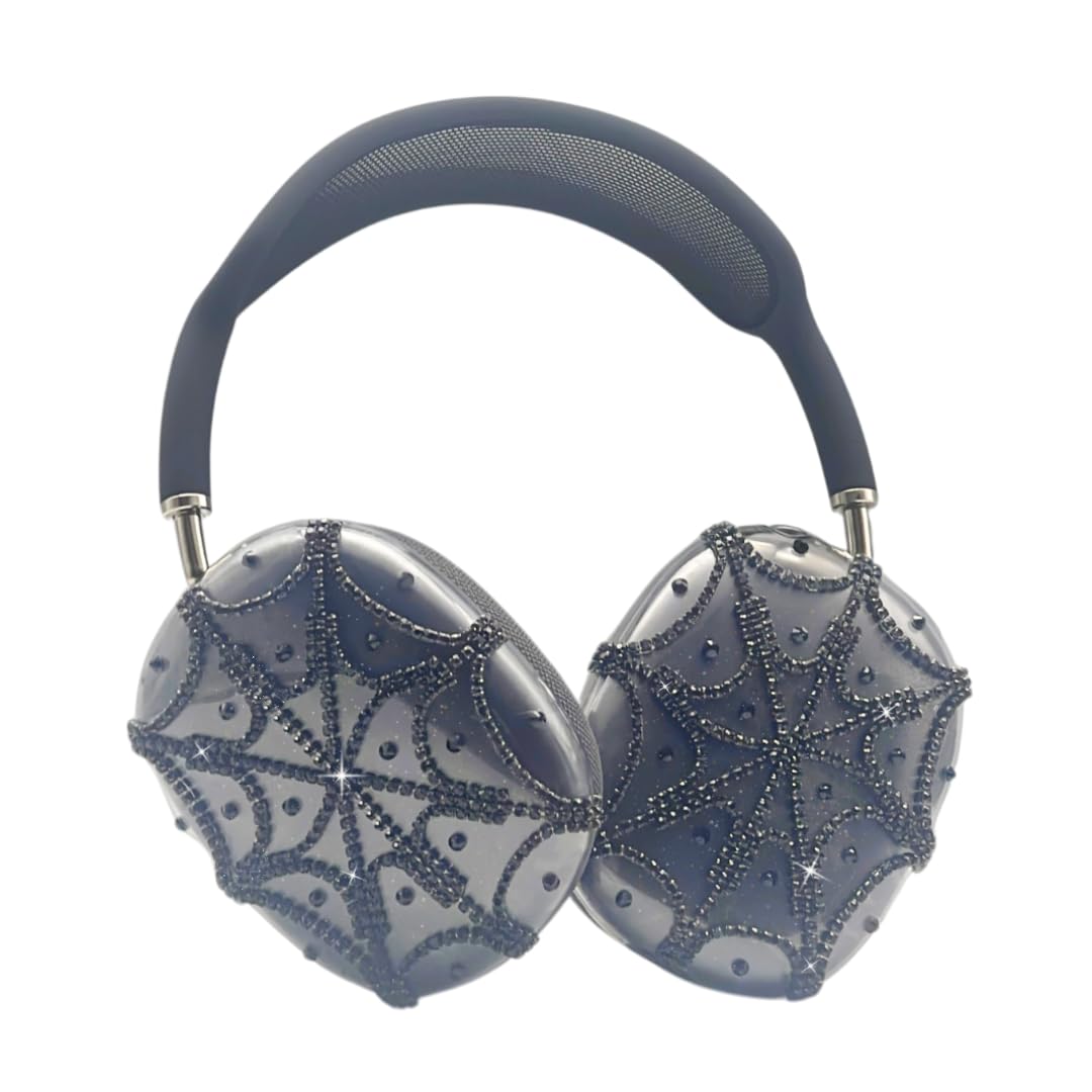 Vodafulgir rhinestones case highlights the AirPods Max with a decorative shield.